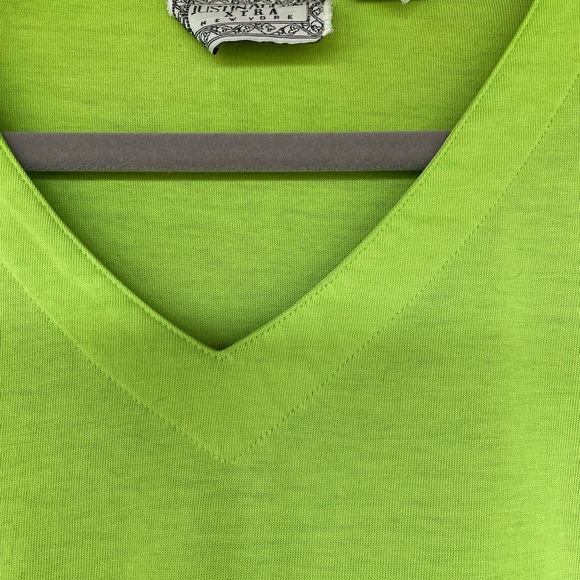 JUSTIN ALLEN XTRA NEW YORK Vibrant V-neck short sleeved tee Size 2X - Picture 6 of 7